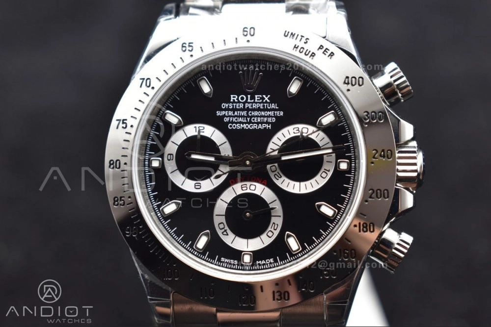 Refined Daytona 116509 WF 1:1 Best Edition Black Diamonds Dial on SS Bracelet A 752
