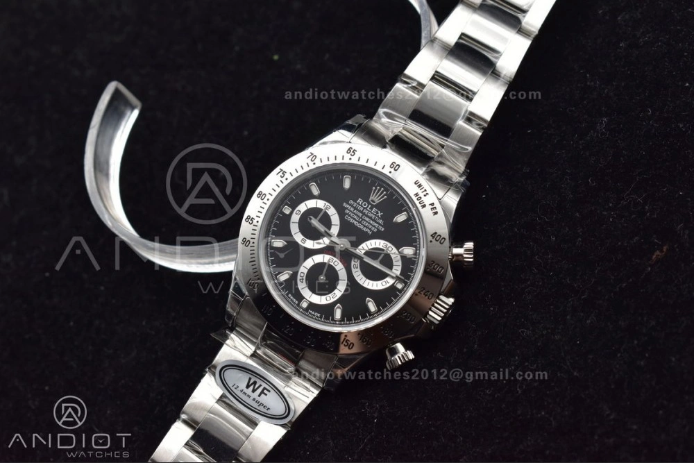 Refined Daytona 116509 WF 1:1 Best Edition Black Diamonds Dial on SS Bracelet A 752