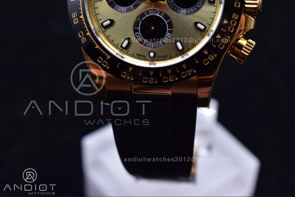 Daytona 116518 BTF 1:1 Best Edition Black Diamonds Dial On Oysterflex Rubber Strap SA4130 V Tailored 769