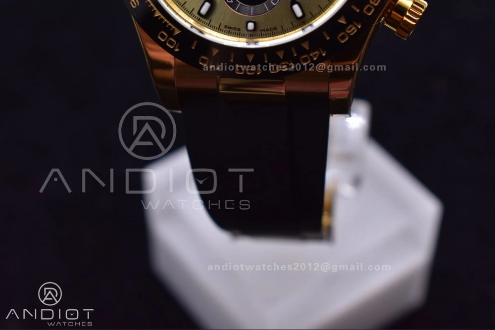 Daytona 116518 BTF 1:1 Best Edition Black Diamonds Dial On Oysterflex Rubber Strap SA4130 V Tailored 769