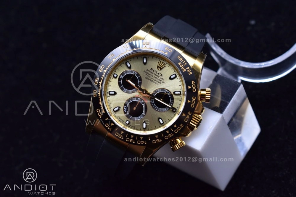 Daytona 116518 BTF 1:1 Best Edition Black Diamonds Dial On Oysterflex Rubber Strap SA4130 V Tailored 769