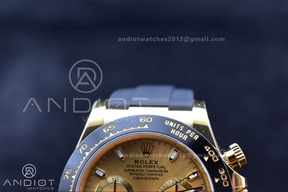 Trendy Daytona 116518 BTF 1:1 Best Edition YG Lume Dial on Oysterflex Rubber Strap SA 764