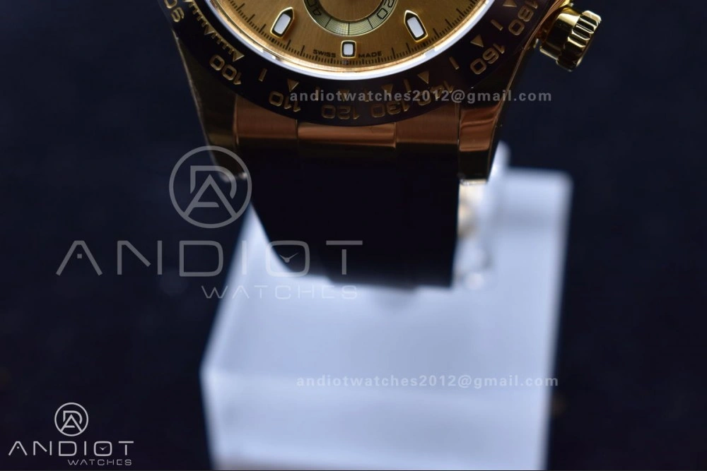 Trendy Daytona 116518 BTF 1:1 Best Edition YG Lume Dial on Oysterflex Rubber Strap SA 764