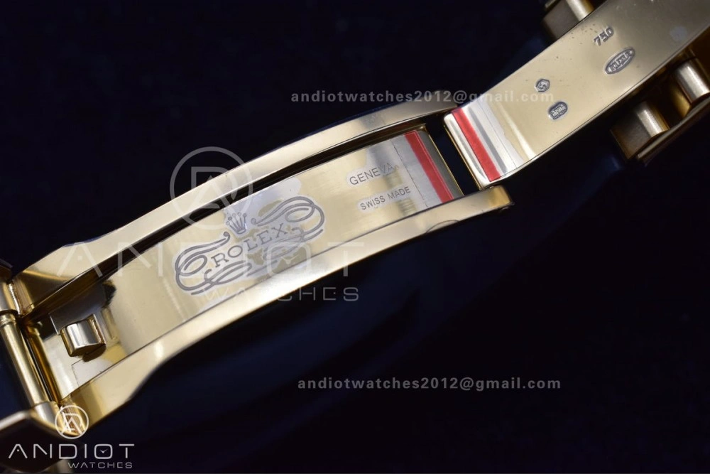 Original Daytona 116518 BTF 1:1 Best Edition YG Black Dial on Oysterflex Rubber Strap SA 766
