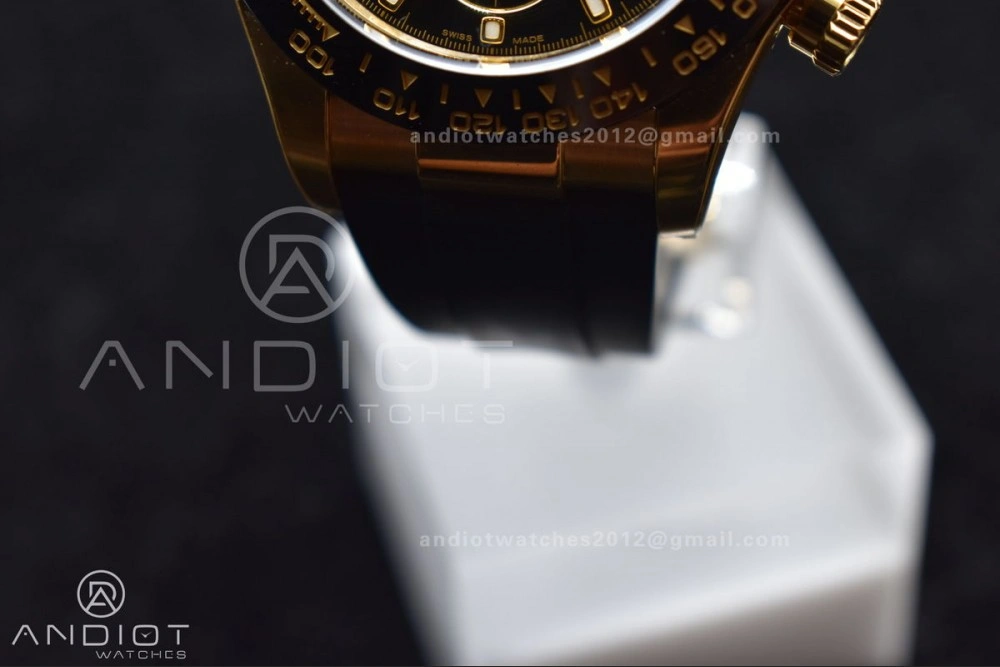 Daytona 116518 Clean 1:1 Best Edition Black Dial on Oysterflex Rubber Strap SA Snug 759
