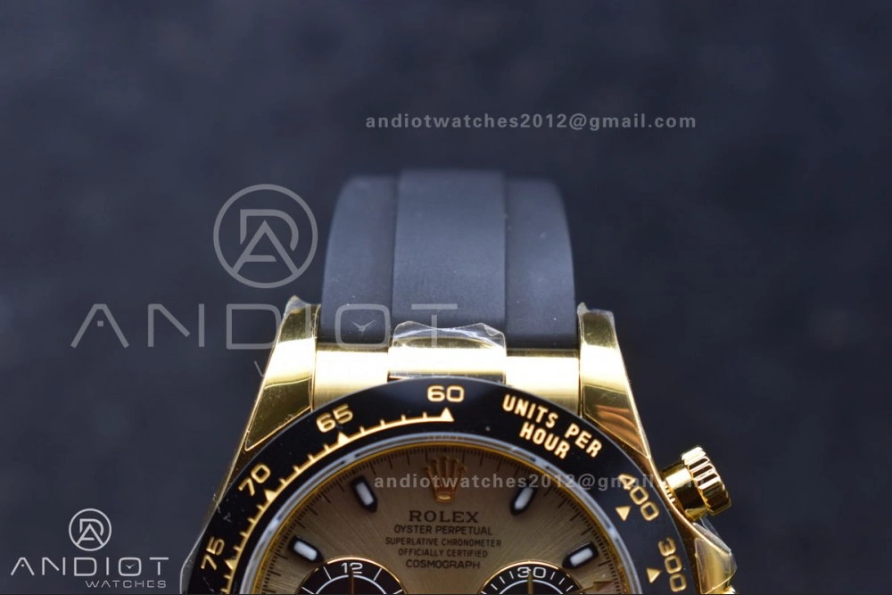 Snug Daytona 116518 LN ZF 1:1 Best Edition YG Black Dial on Oyster-flex Strap SH4130 (Gain Weight) 770