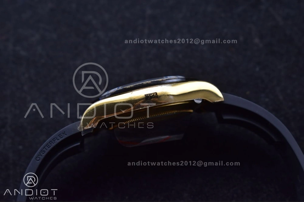 Snug Daytona 116518 LN ZF 1:1 Best Edition YG Black Dial on Oyster-flex Strap SH4130 (Gain Weight) 770