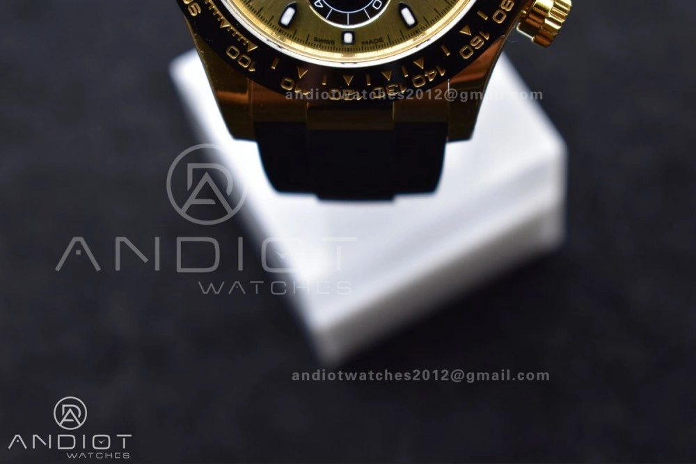 Stylish Daytona 116518 VSF 1:1 Best Edition 904L Steel YG Dial on Oyster flex Strap DD 765