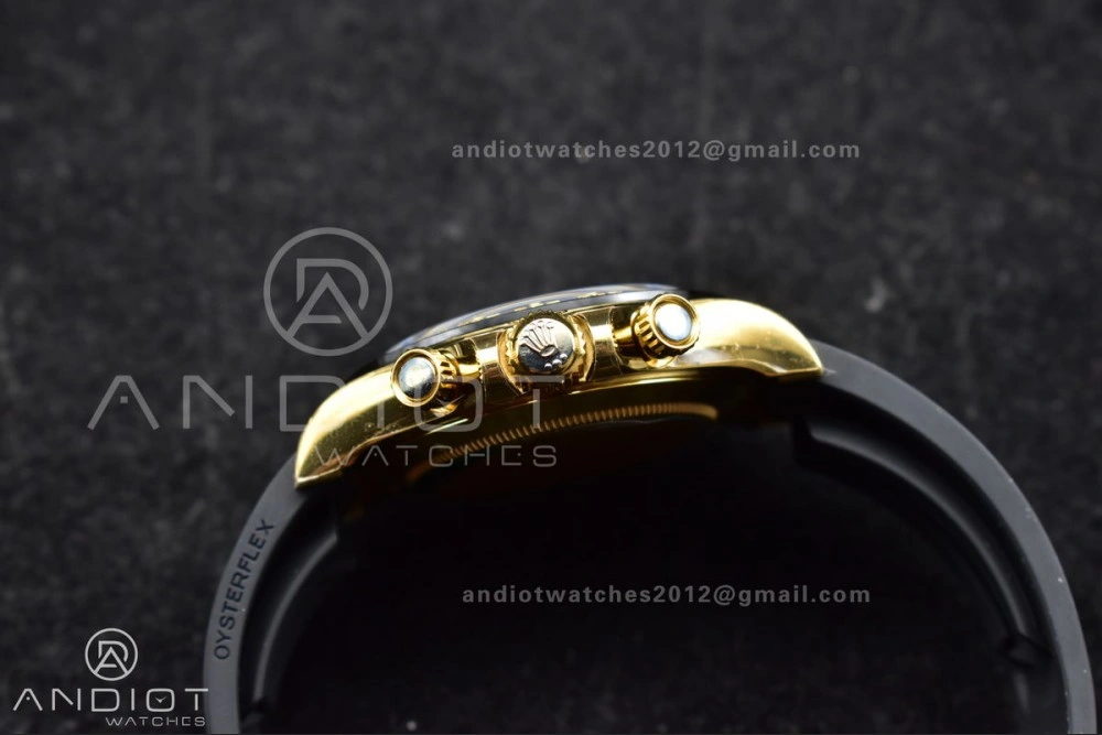 Stylish Daytona 116518 VSF 1:1 Best Edition 904L Steel YG Dial on Oyster flex Strap DD 765