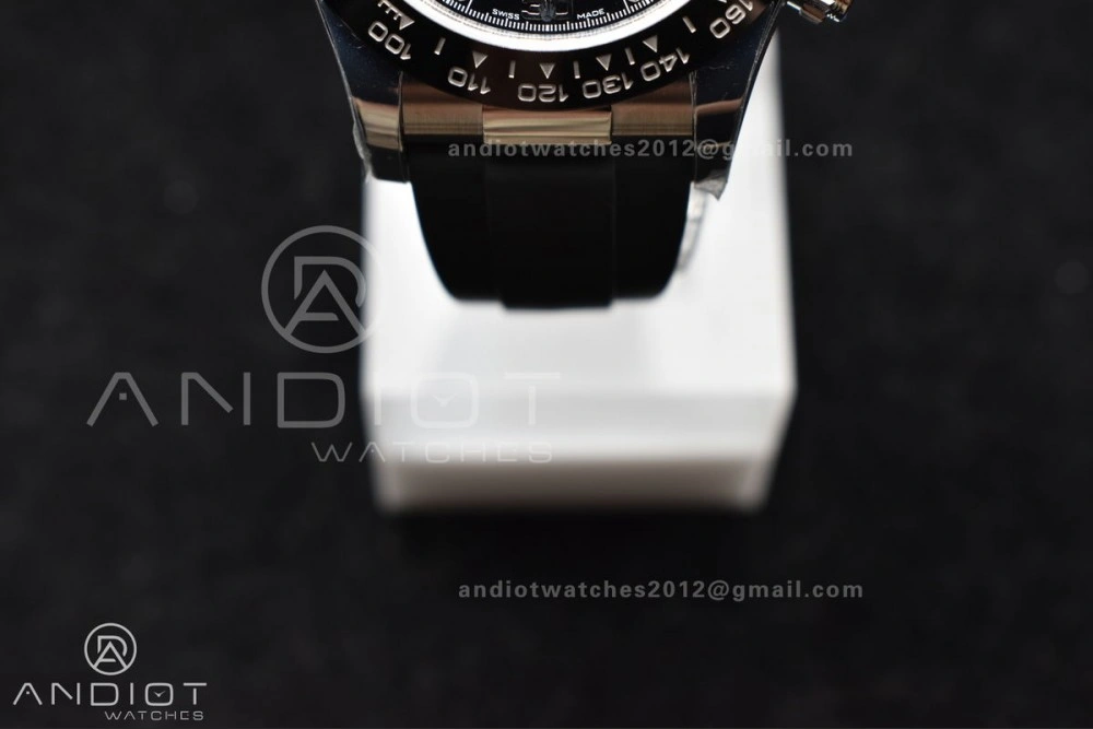 Daytona 116519 BTF 1:1 Best Edition Black Diamonds Dial on Oysterflex Rubber Strap SA Modern 768