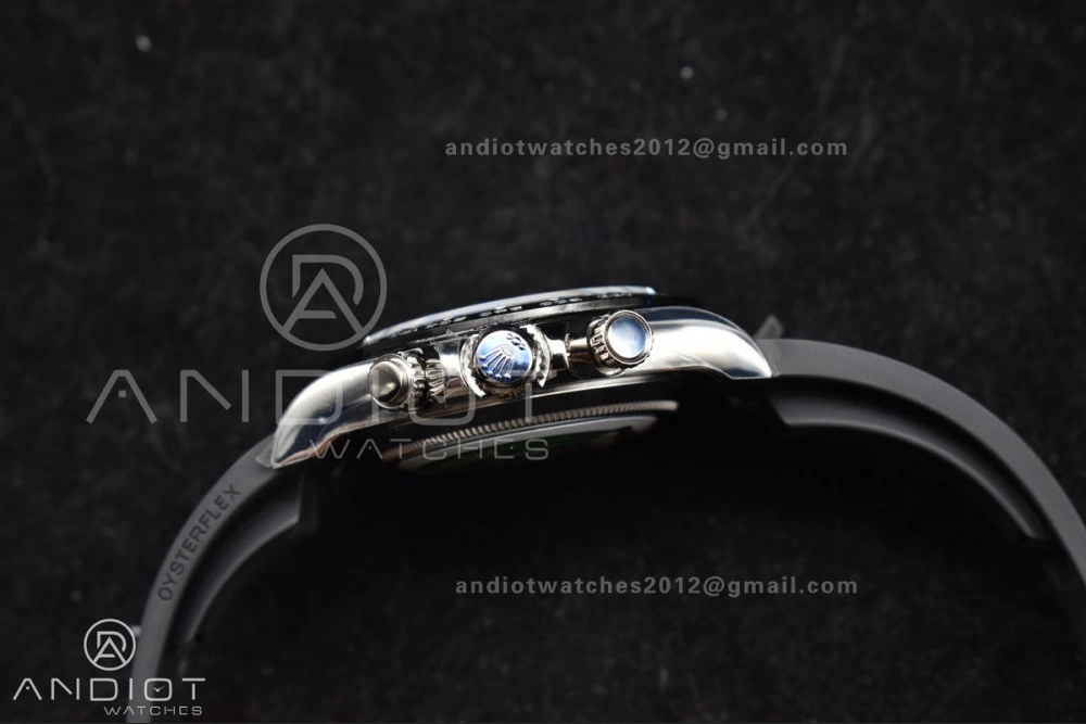 Daytona 116519 BTF 1:1 Best Edition Black Diamonds Dial on Oysterflex Rubber Strap SA Modern 768