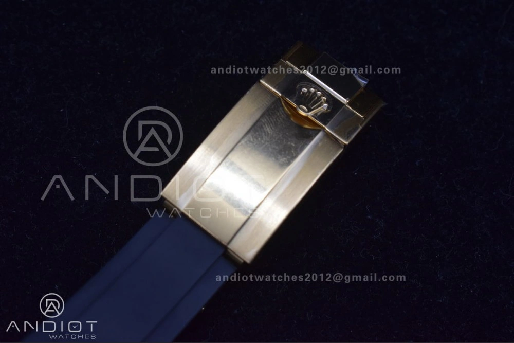 Daytona 116519 Clean 1:1 Best Edition 904L SS Case Gold Black Dial On Rubber Strap SA4130 V OdorResistant 419