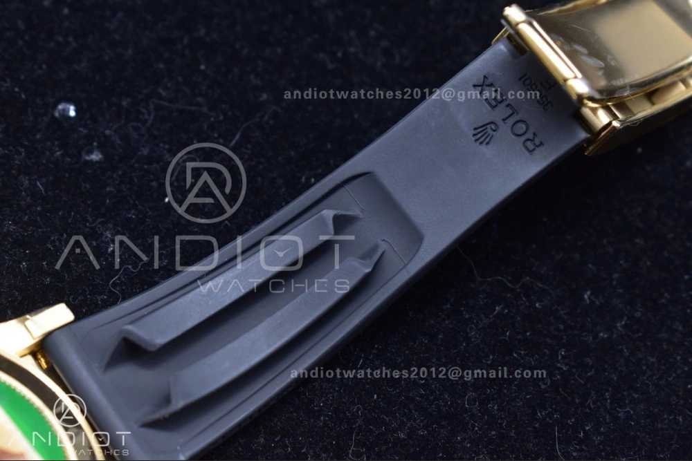 Daytona 116519 Clean 1:1 Best Edition 904L SS Case Gold Black Dial On Rubber Strap SA4130 V OdorResistant 419