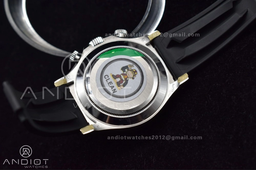 Affordable Daytona 116519 Clean 1:1 Best Edition 904L SS Case Silver Black Dial on Rubber Strap SA4130 V 414