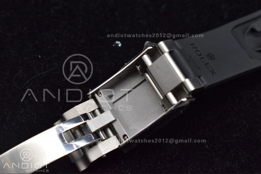 Affordable Daytona 116519 Clean 1:1 Best Edition 904L SS Case Silver Black Dial on Rubber Strap SA4130 V 414