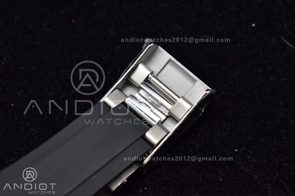 Affordable Daytona 116519 Clean 1:1 Best Edition 904L SS Case Silver Black Dial on Rubber Strap SA4130 V 414