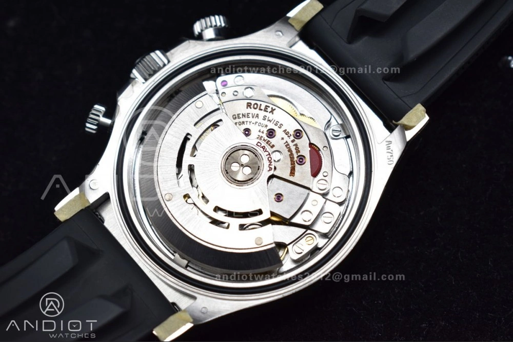 Affordable Daytona 116519 Clean 1:1 Best Edition 904L SS Case Silver Black Dial on Rubber Strap SA4130 V 414