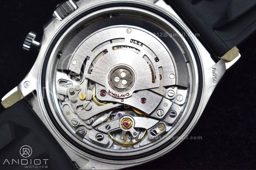 Affordable Daytona 116519 Clean 1:1 Best Edition 904L SS Case Silver Black Dial on Rubber Strap SA4130 V 414