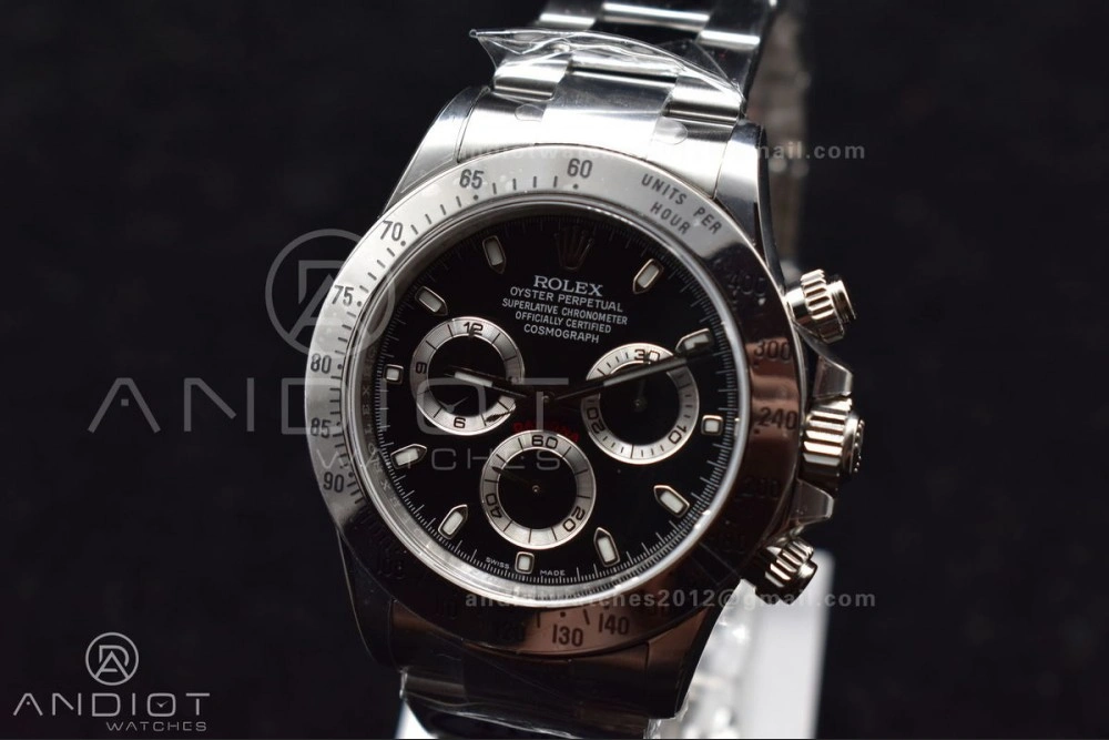 TechFriendly Daytona 116520 Clean 1:1 Best Edition 904L SS Case and Bracelet Black Dial SA4130 V 773