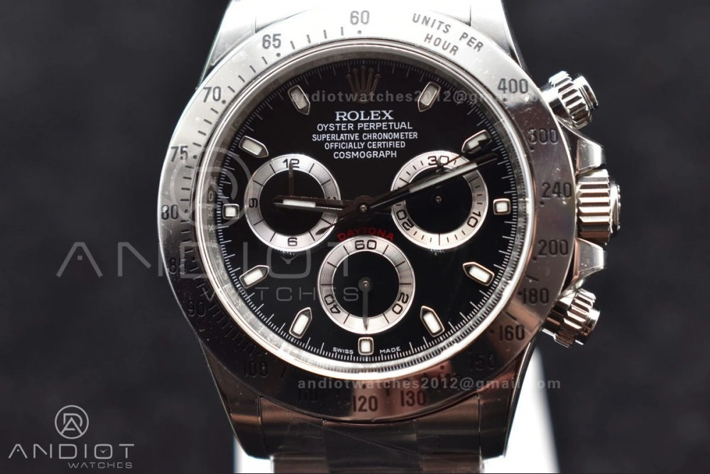 TechFriendly Daytona 116520 Clean 1:1 Best Edition 904L SS Case and Bracelet Black Dial SA4130 V 773
