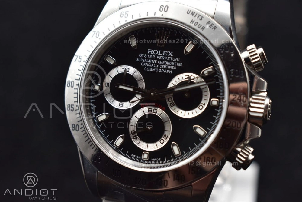 TechFriendly Daytona 116520 Clean 1:1 Best Edition 904L SS Case and Bracelet Black Dial SA4130 V 773