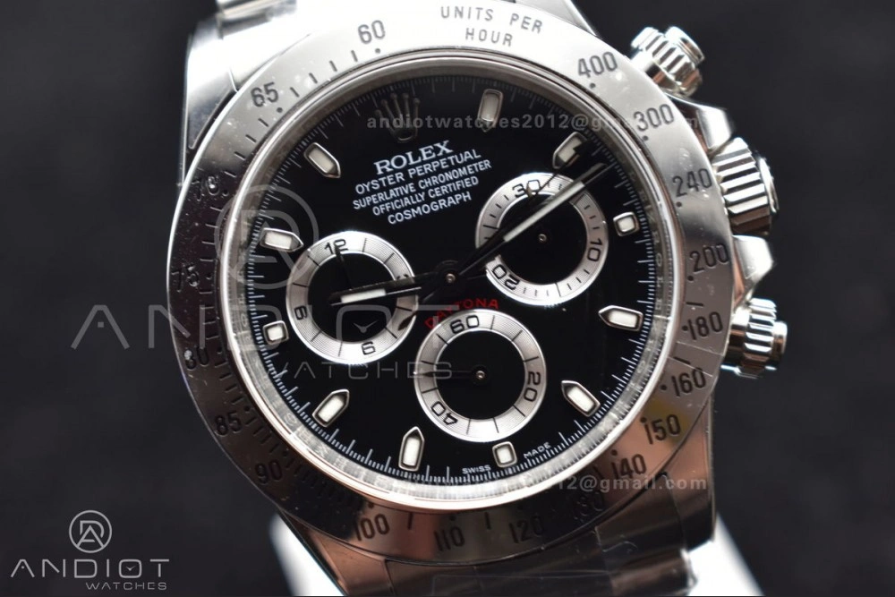 TechFriendly Daytona 116520 Clean 1:1 Best Edition 904L SS Case and Bracelet Black Dial SA4130 V 773
