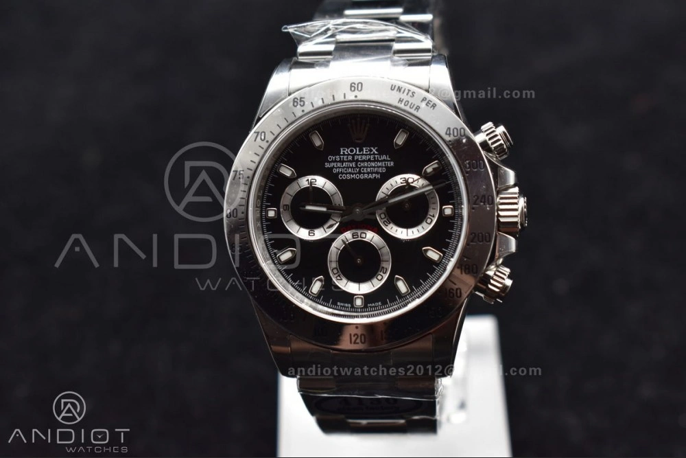 TechFriendly Daytona 116520 Clean 1:1 Best Edition 904L SS Case and Bracelet Black Dial SA4130 V 773