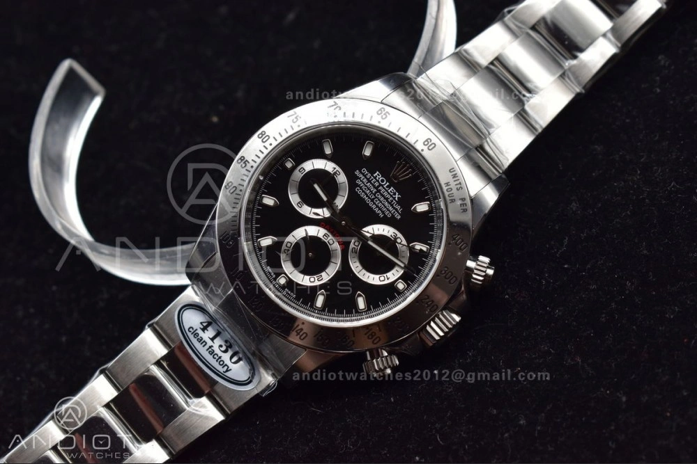 TechFriendly Daytona 116520 Clean 1:1 Best Edition 904L SS Case and Bracelet Black Dial SA4130 V 773