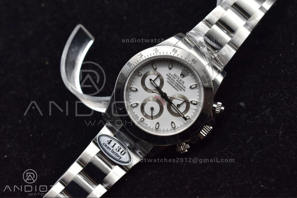 Sophisticated Daytona 116520 Clean 1:1 Best Edition 904L SS Case and Bracelet White Dial SA4130 V 774