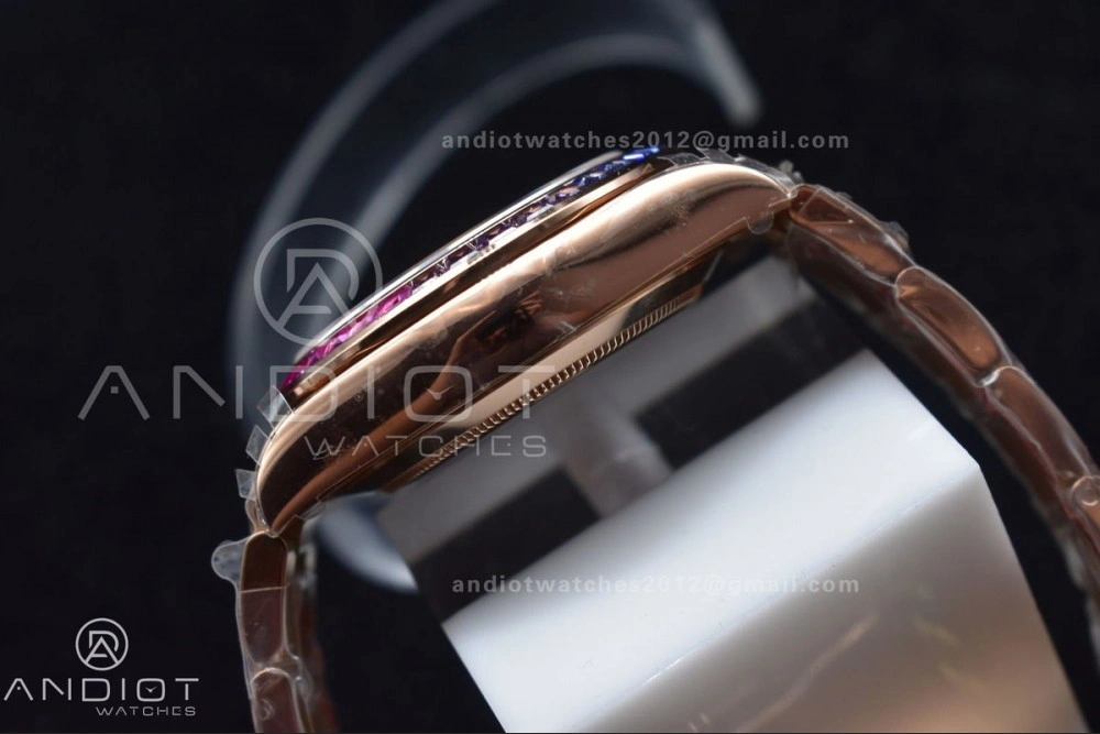 Daytona 116595RBOW RG Rainbow Crystal TWF Best Edition Black Dial on YG Bracelet A Youthful 428