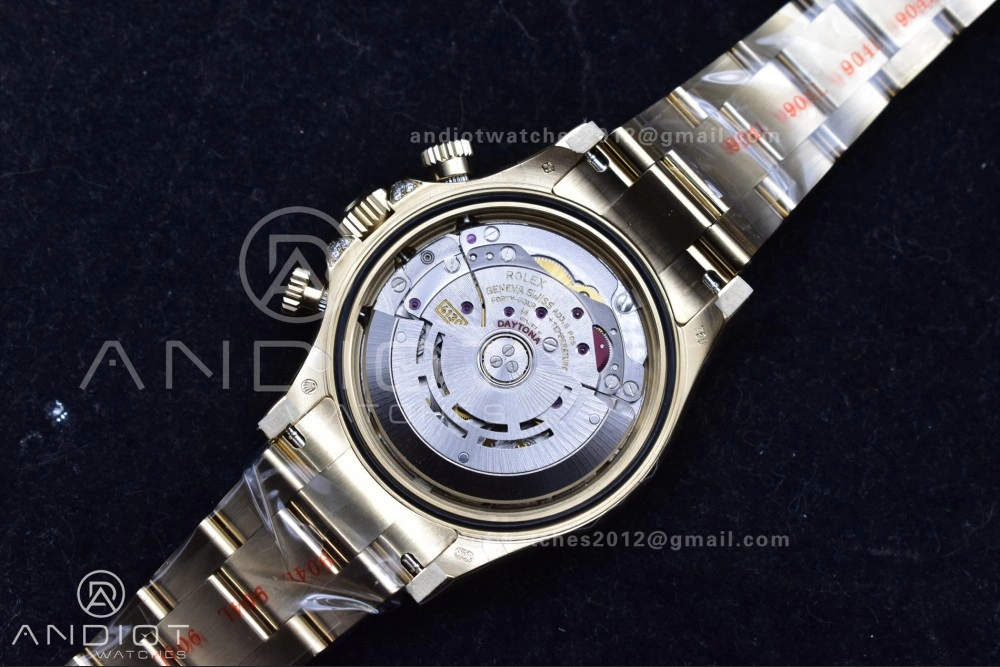 Daytona 116598RBOW Rainbow ZF 1:1 Best Edition Black Diamonds Dial on YG Bracelet SH Minimalist 779