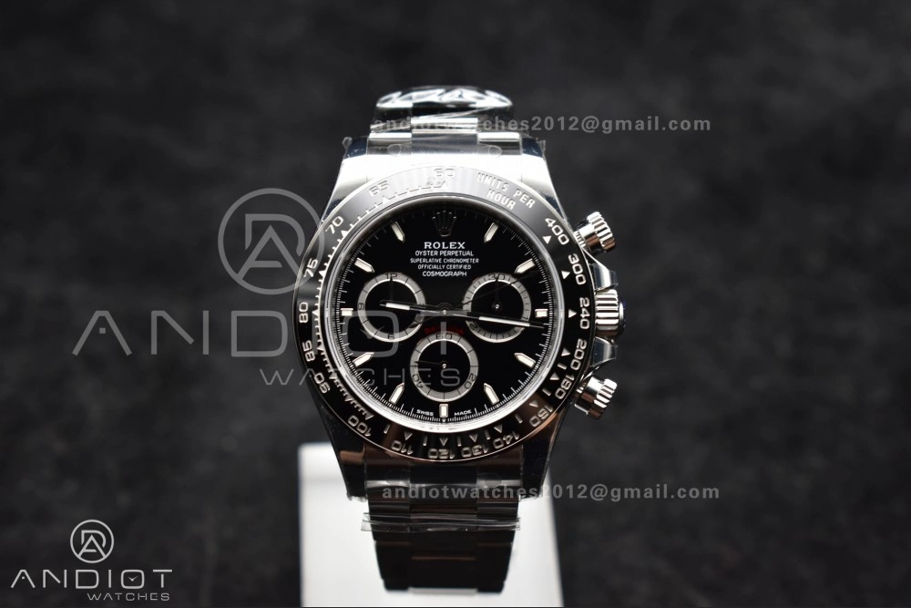 Daytona 126500 VSF 1:1 Best Edition 904L Steel Black Dial on SS Bracelet DD Efficient 780