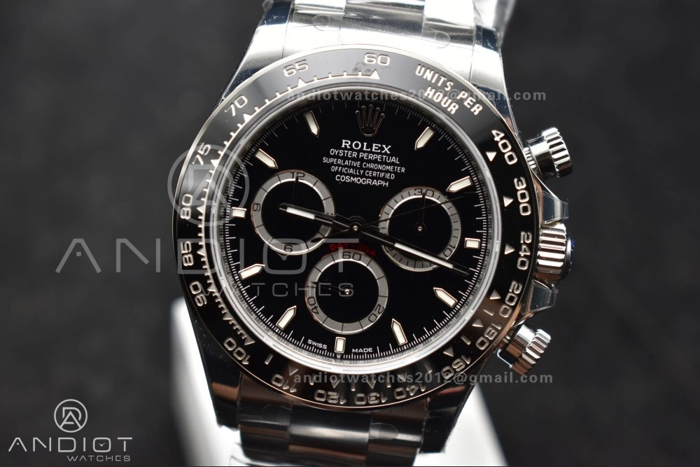 Daytona 126500 VSF 1:1 Best Edition 904L Steel Black Dial on SS Bracelet DD Efficient 780