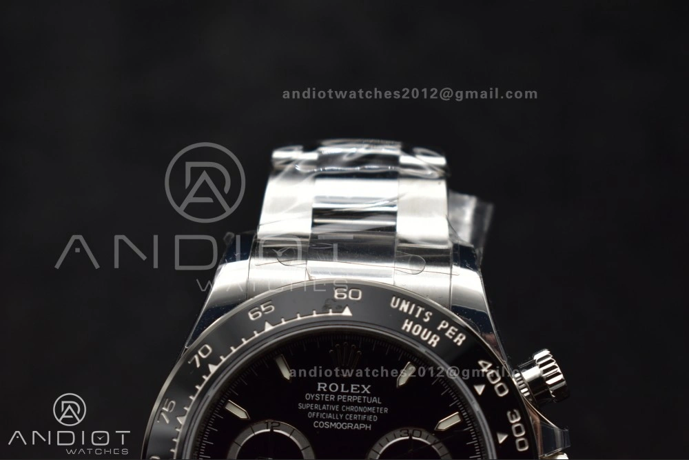 Daytona 126500 VSF 1:1 Best Edition 904L Steel Black Dial on SS Bracelet DD Efficient 780