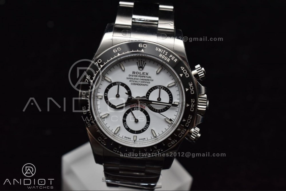 DailyWear Daytona 126500 VSF 1:1 Best Edition 904L Steel White Dial on SS Bracelet DD 782