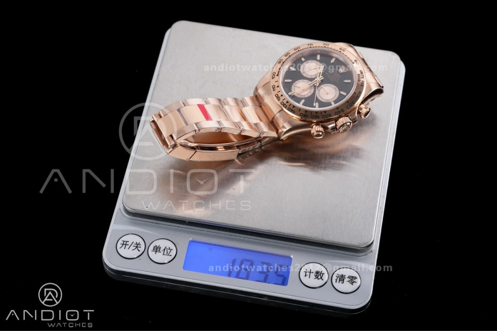 Stylish Daytona 126505 Gain Weight VSF 1:1 Best Edition Black Dial RG Sub-dial On Oyster Bracelet DD 784