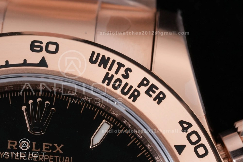 Stylish Daytona 126505 Gain Weight VSF 1:1 Best Edition Black Dial RG Sub-dial On Oyster Bracelet DD 784