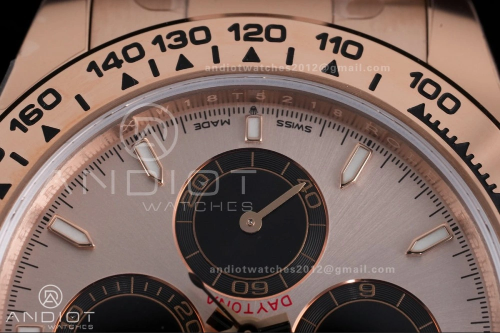 OnTrend Daytona 126505 Gain Weight VSF 1:1 Best Edition RG Dial Black Sub-dial On Oyster Bracelet DD 786
