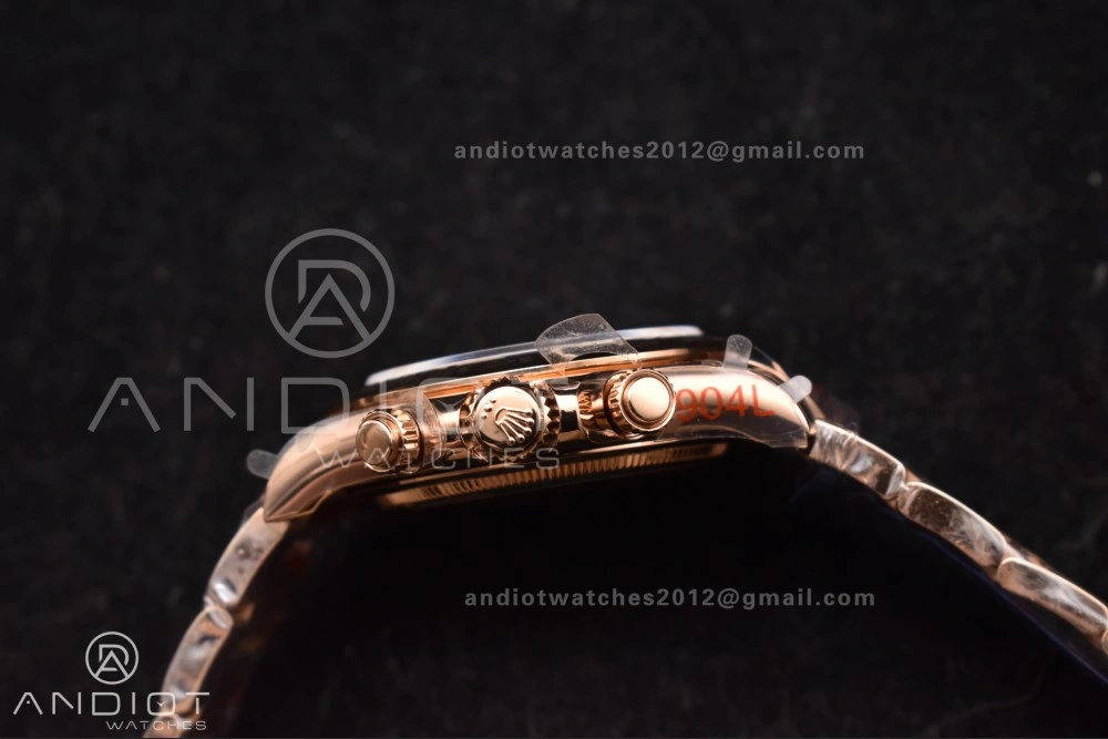 Daytona 126505 QF 1:1 Best Edition Black RG Diamonds Dial on RG Braclet SH4131 V Durable 783
