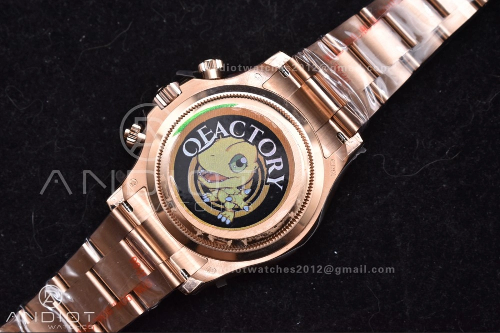 Daytona 126505 QF 1:1 Best Edition Black RG Diamonds Dial on RG Braclet SH4131 V Durable 783