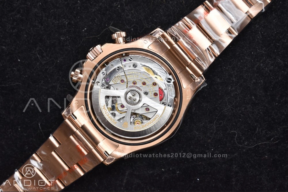 Daytona 126505 QF 1:1 Best Edition Black RG Diamonds Dial on RG Braclet SH4131 V Durable 783