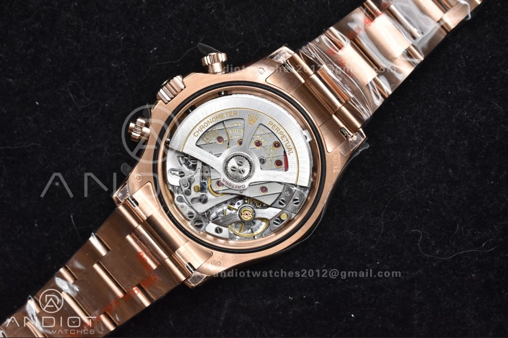 Daytona 126505 QF 1:1 Best Edition Black RG Diamonds Dial on RG Braclet SH4131 V Durable 783