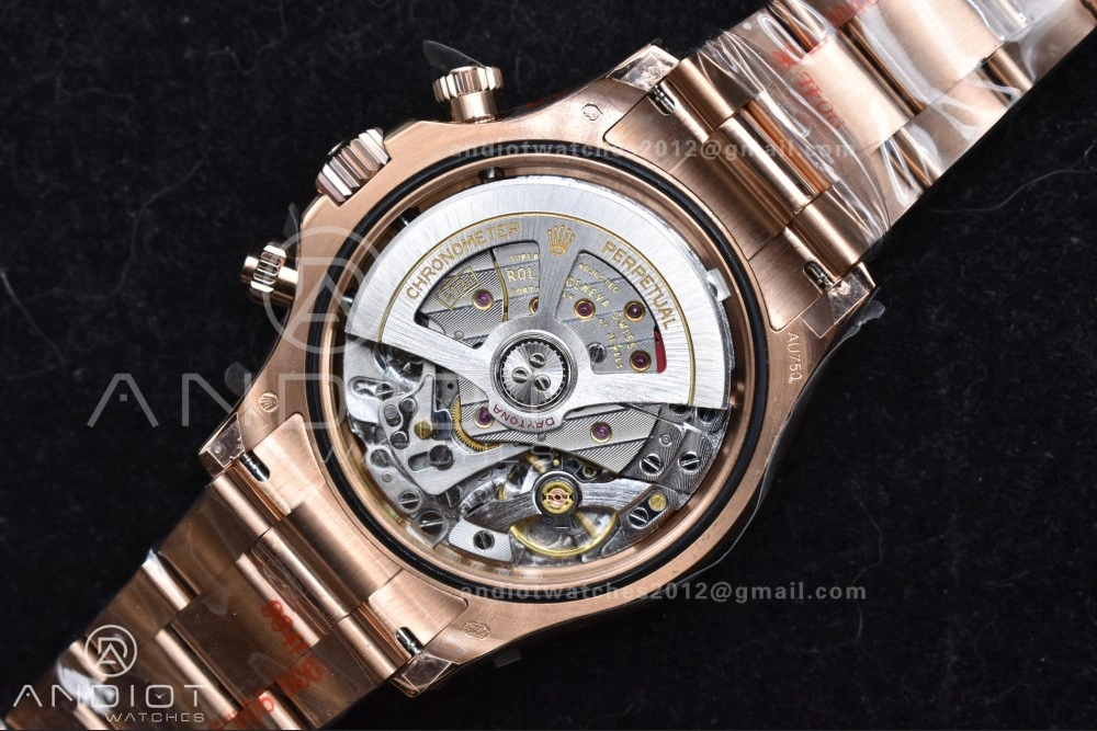 Daytona 126505 QF 1:1 Best Edition Black RG Diamonds Dial on RG Braclet SH4131 V Durable 783