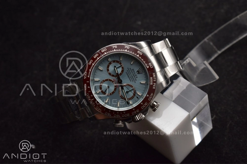 RelaxedFit Daytona 126506 904L SS Clean 1:1 Best Edition Ice Blue Dial Sticks Markers on 904L SS Bracelet Super Clone Asian 785