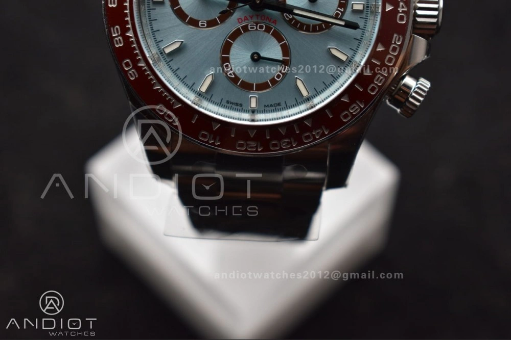 RelaxedFit Daytona 126506 904L SS Clean 1:1 Best Edition Ice Blue Dial Sticks Markers on 904L SS Bracelet Super Clone Asian 785