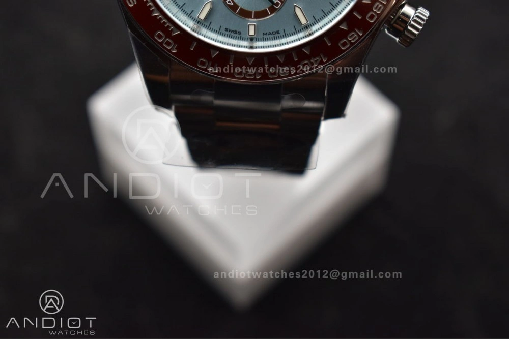 RelaxedFit Daytona 126506 904L SS Clean 1:1 Best Edition Ice Blue Dial Sticks Markers on 904L SS Bracelet Super Clone Asian 785