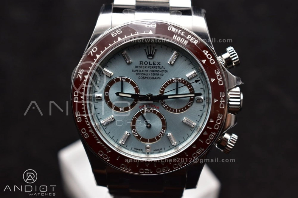 Daytona 126506 904L SS Clean 1:1 Best Edition Ice Blue Dial Sticks Markers on 904L SS Bracelet Super Clone Asian ModernLook 789