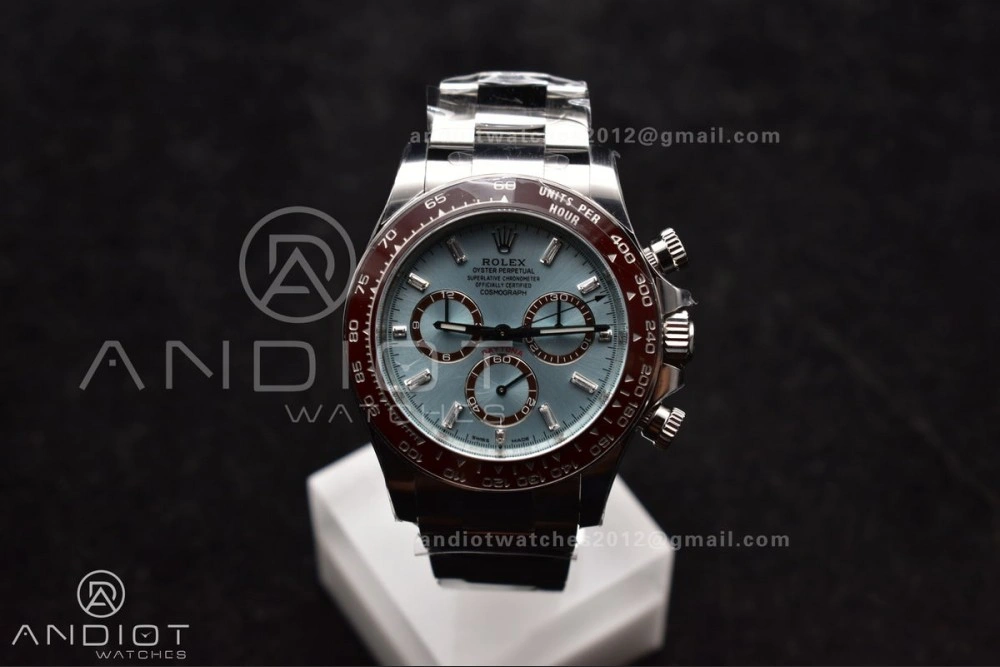 Daytona 126506 904L SS Clean 1:1 Best Edition Ice Blue Dial Sticks Markers on 904L SS Bracelet Super Clone Asian ModernLook 789