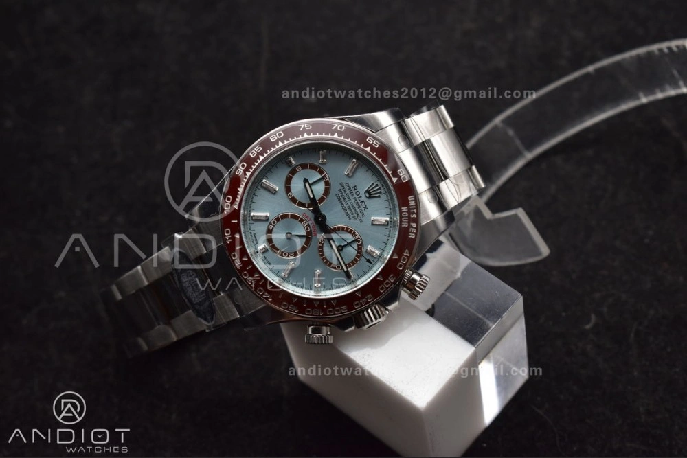 Daytona 126506 904L SS Clean 1:1 Best Edition Ice Blue Dial Sticks Markers on 904L SS Bracelet Super Clone Asian ModernLook 789