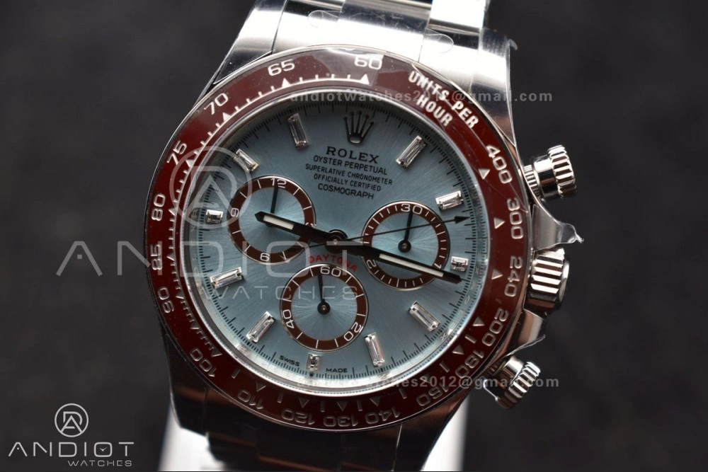 Daytona 126506 904L SS Clean 1:1 Best Edition Ice Blue Dial Sticks Markers on 904L SS Bracelet Super Clone Asian ModernLook 789